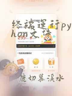 终端运行python文件