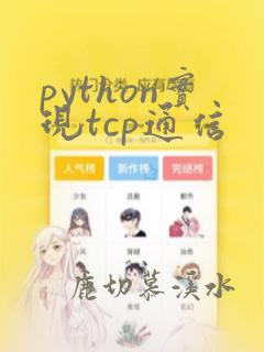 python实现tcp通信