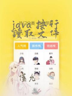 java 按行读取文件
