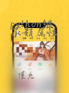 python继承类属性