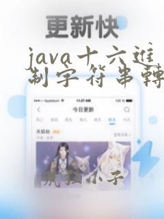 java十六进制字符串转byte数组