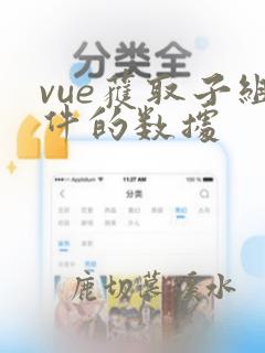 vue获取子组件的数据