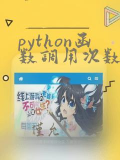 python函数调用次数