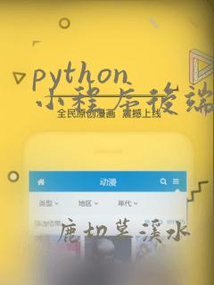 python 小程序后端