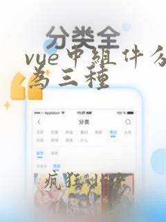 vue中组件分为三种