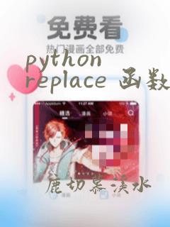 python replace 函数