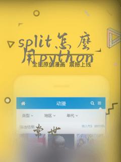 split怎么用python
