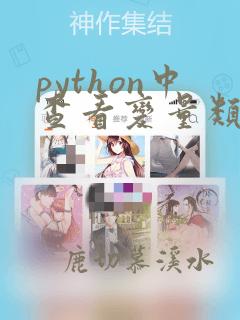 python中查看变量类型的函数