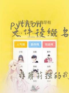 python 文件后缀名