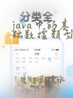 java中的基础数据类型
