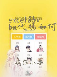 excel的vba代码如何使用
