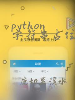 python 字符串占位符