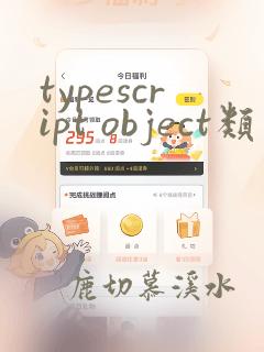 typescript object类型