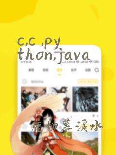 c,c ,python,java