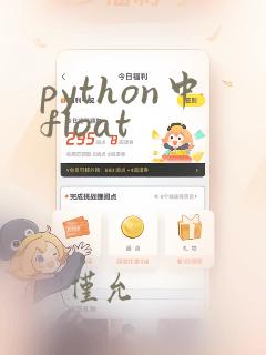 python中float