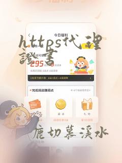 https代理证书
