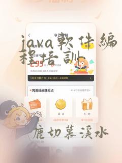 java软件编程培训