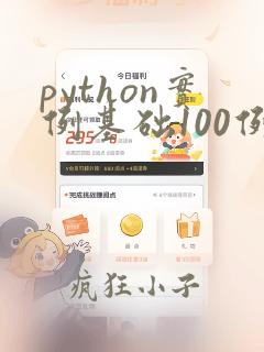 python实例基础100例