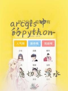 arcgis中的python