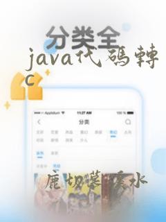 java代码转c