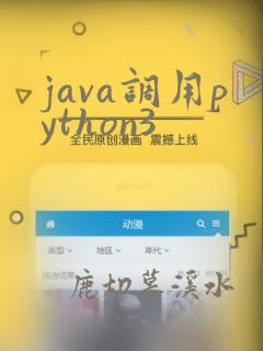 java调用python3