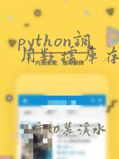 python调用数据库存储过程