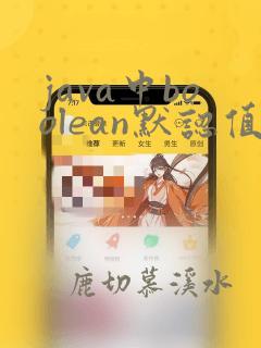 java中boolean默认值
