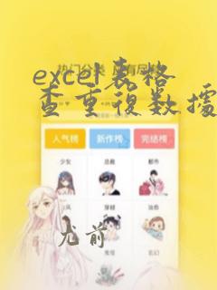 excel表格查重复数据及数量