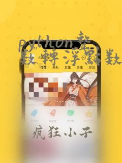 python整数转浮点数