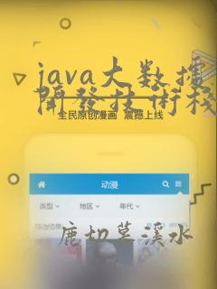 java大数据开发技术栈