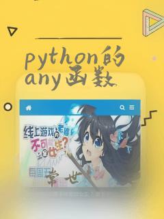 python的any函数