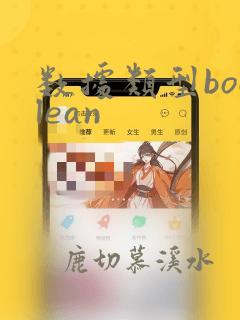 数据类型boolean