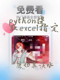 python提取excel指定内容