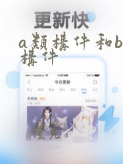 a类构件和b类构件