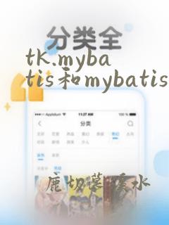 tk.mybatis和mybatisplus