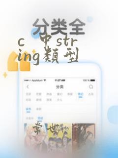 c  中string类型