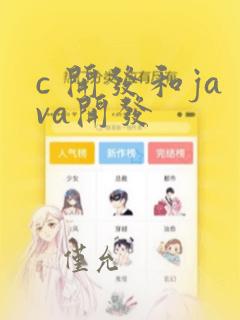 c 开发和java开发