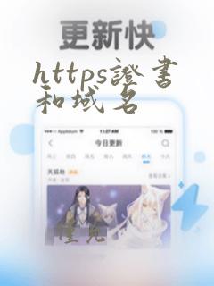 https证书和域名