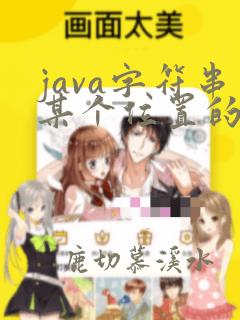 java字符串某个位置的字符