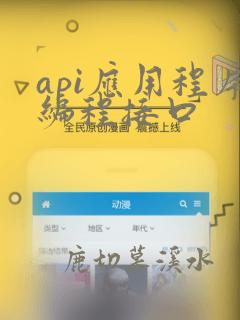 api应用程序编程接口