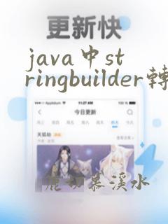 java中stringbuilder转string