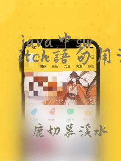 java中switch语句用法
