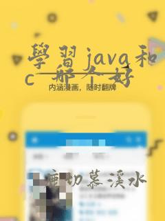 学习java和c 哪个好