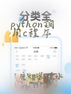 python调用c程序