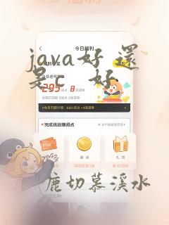 java好 还是c 好