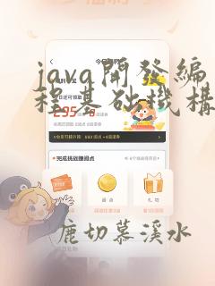 java开发编程基础机构