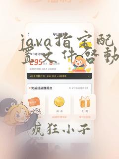 java指定配置文件启动