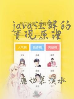 java注解的实现原理