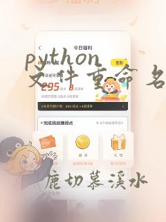 python 文件重命名