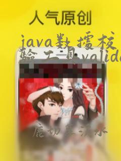 java数据校验工具validation